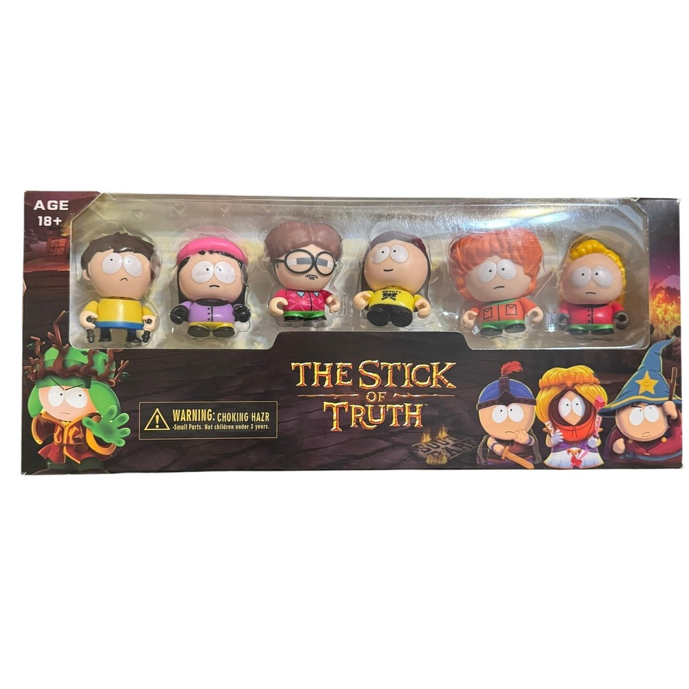 NIB South Park The Stick Of Truth Display Action‎ Figures Set Of 6 Dolls T-634